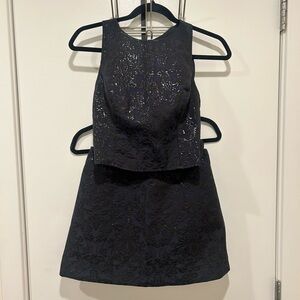 Abercrombie & Fitch Sparkling Navy and Black Floral Matching set